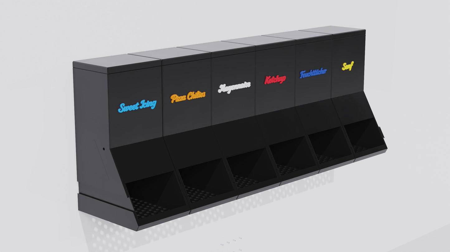 Modularer Portionsspender für Saucen & Dips