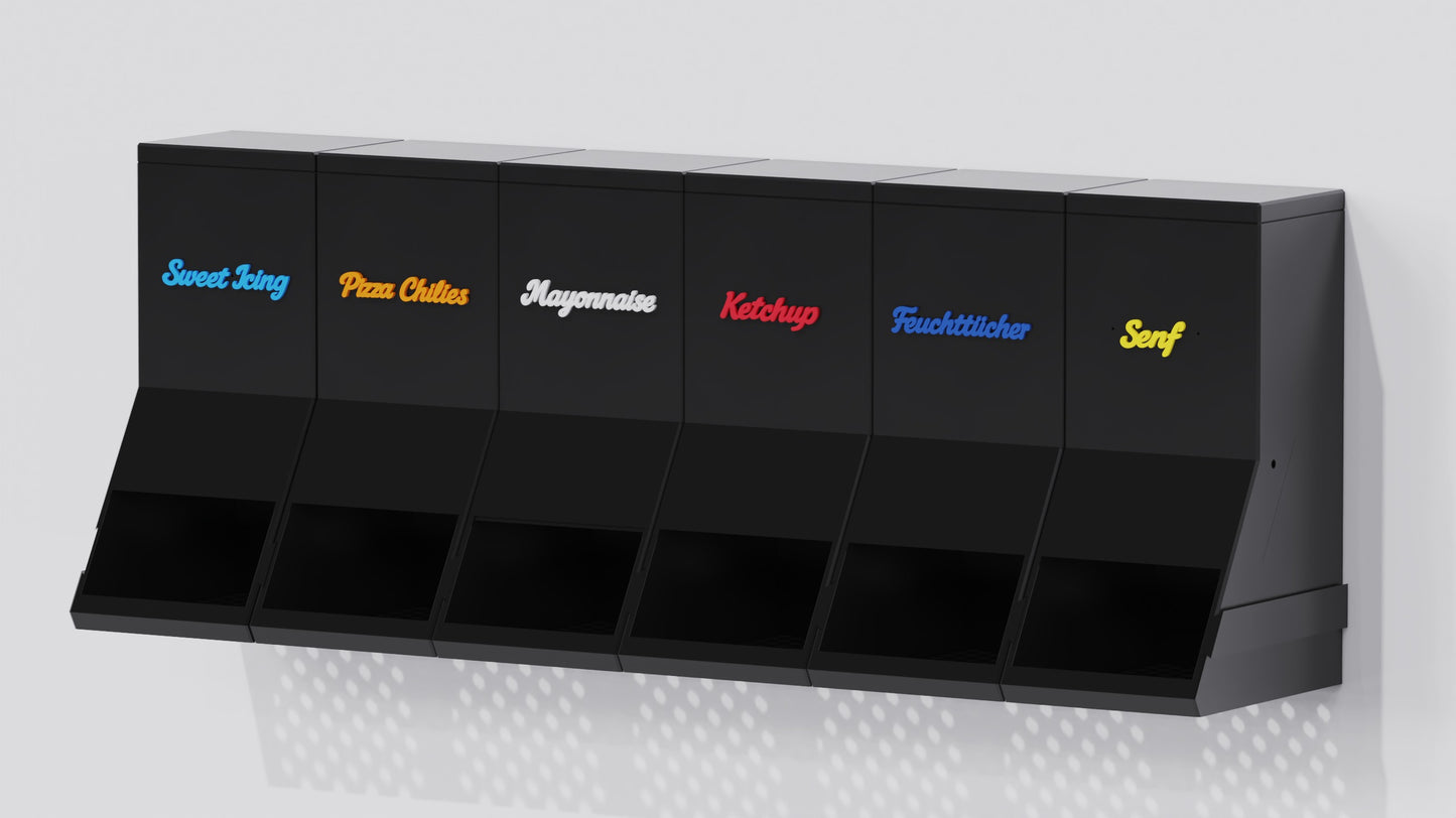 Modularer Portionsspender für Saucen & Dips
